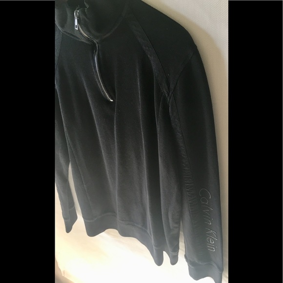 Calvin Klein Half Zip Sweater Black Size Small - Picture 2 of 5